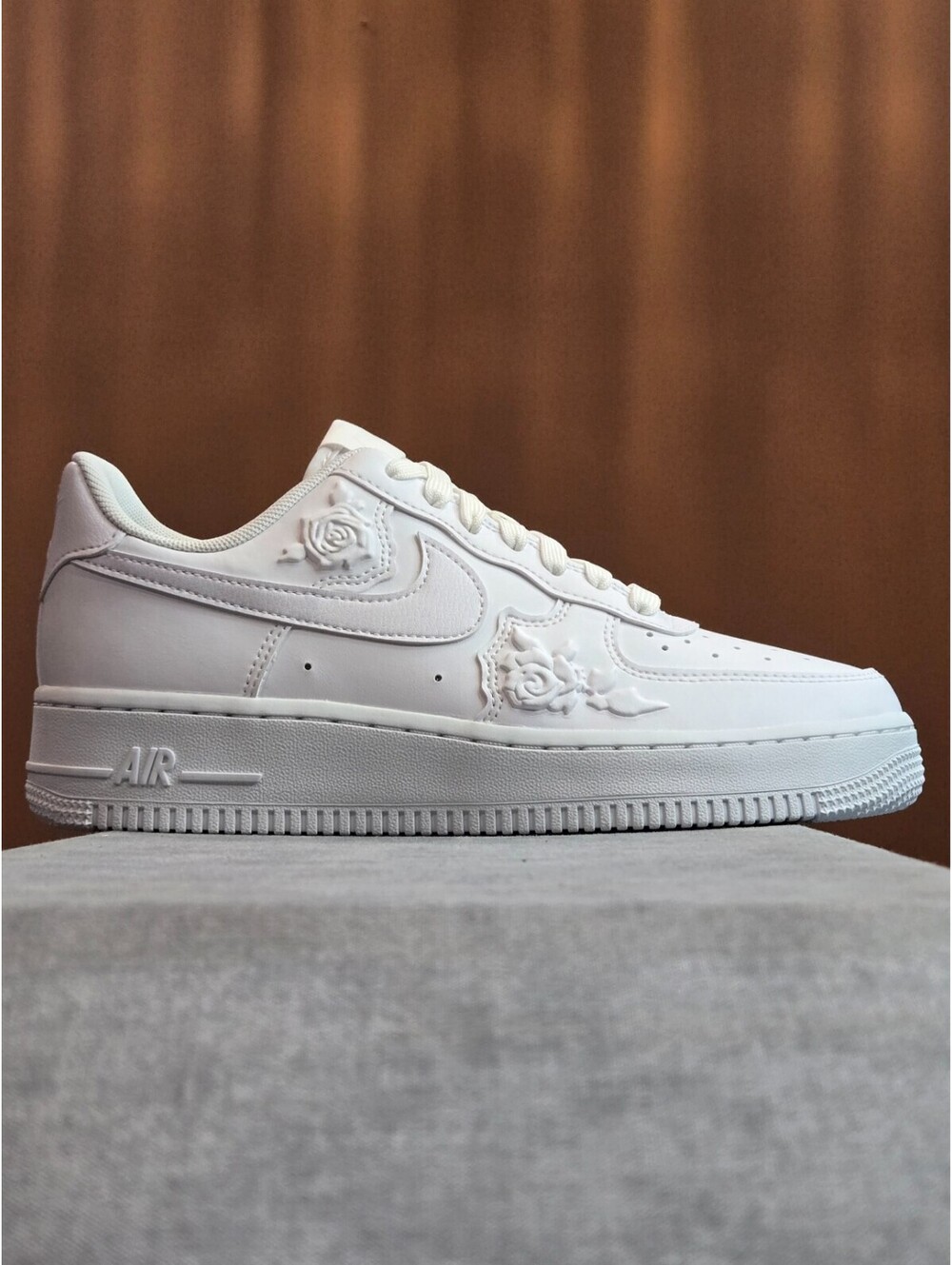 Nike Air Force 1 '07 "White Roses" - Triple White (HF2016-100) Women’s Size 7.5